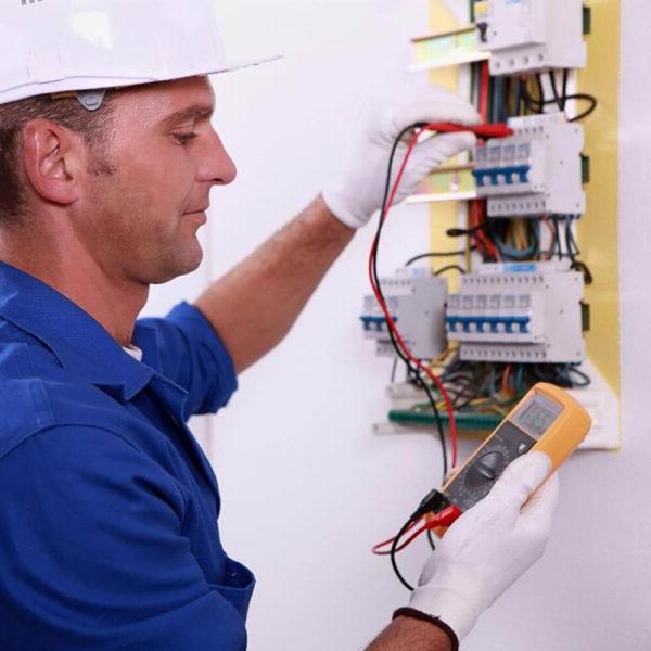 A male electrical inspector